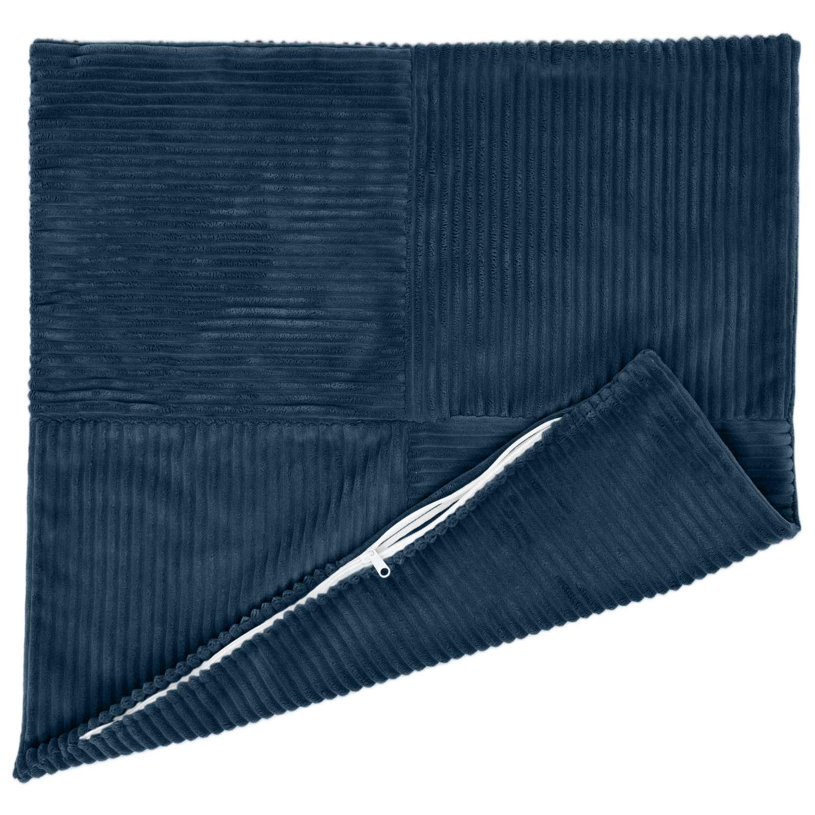 Kussensloop 6 pcs ALMELO Marineblauw 80 x 80 cm corduroy image 3