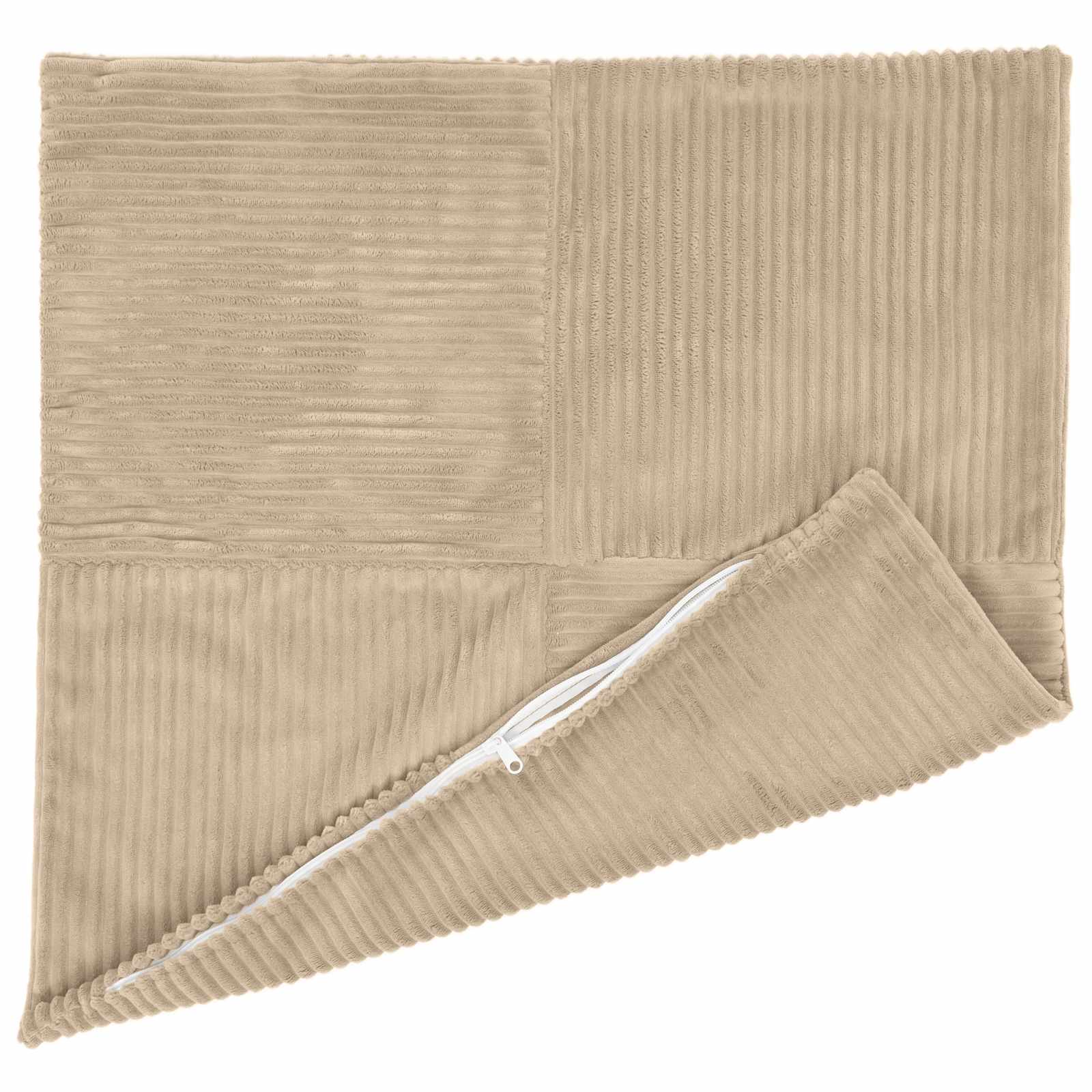 Kussensloop 6 pcs ALMELO Taupe 80 x 80 cm corduroy image 3