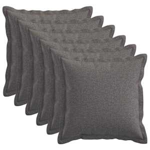 vidaXL Diivanipadi 6 tk HOUTEN Helehall 30 x 30 cm Kunstlinen