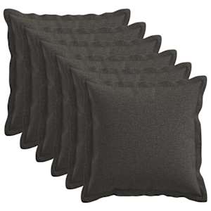 vidaXL Diivanipadi 6 tk HOUTEN Tumehall 30 x 30 cm Kunstlinen