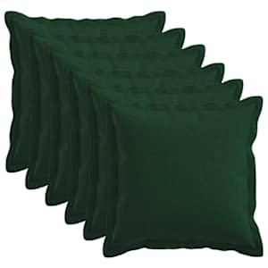 vidaXL Diivanipadi 6 pcs HOUTEN Tumeroheline 30 x 30 cm Kunstlinen