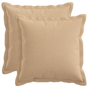 vidaXL Diivanipadi 2 pcs HOUTEN Kreemjas 30 x 30 cm Kunstlinen