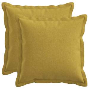 vidaXL Diivanipadi 2 pcs HOUTEN Hele roheline 30 x 30 cm Kunstlinen