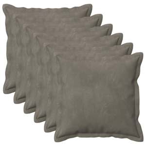vidaXL Diivanipadi 6 pcs HOUTEN Helehall 30 x 30 cm Samet