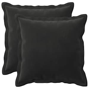 vidaXL Diivanipadi 2 pcs HOUTEN Must 30 x 30 cm Samet