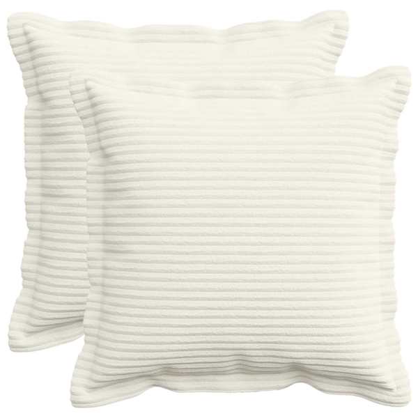 vidaXL Diivanipadi 2 tk HOUTEN Kreemjas 30 x 30 cm manchester