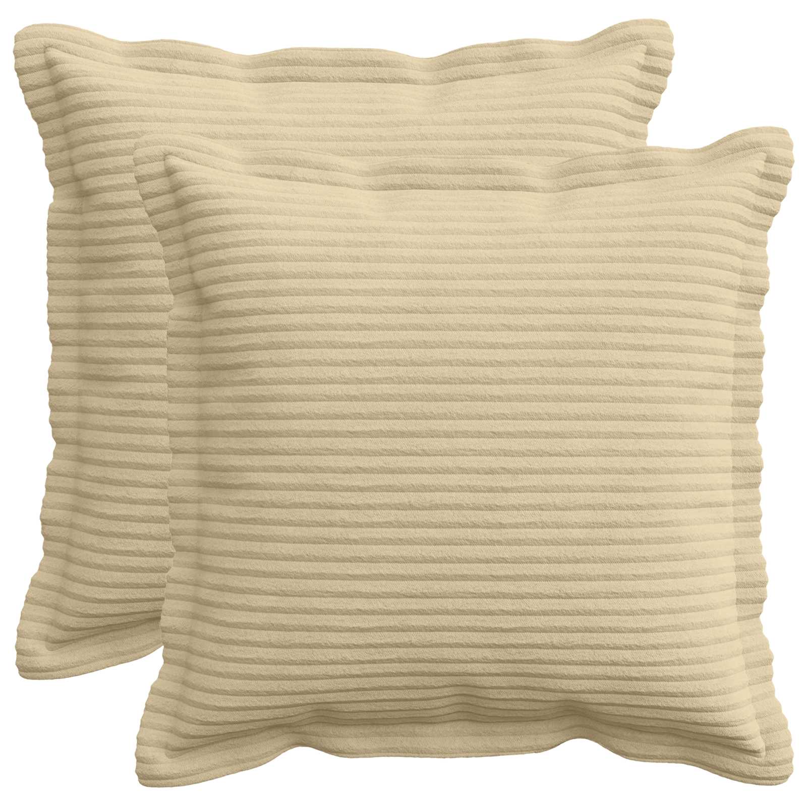 Kussensloop 2 st HOUTEN Lichtgroen Grijs 30 x 30 cm corduroy image 1
