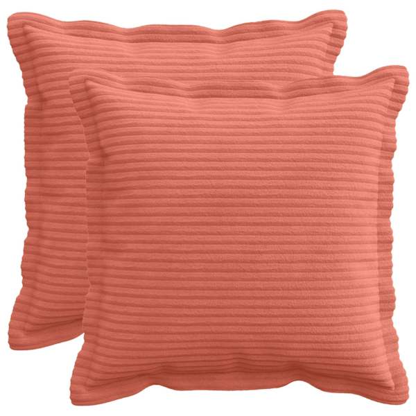 vidaXL Diivanipadi 2 tk HOUTEN Punane oranž 30 x 30 cm manchester