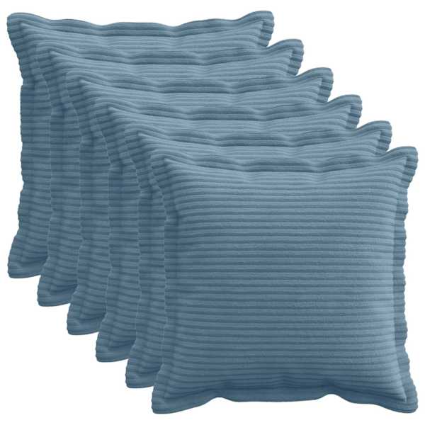 vidaXL Diivanipadi 6 tk HOUTEN Sinine 30 x 30 cm manchester
