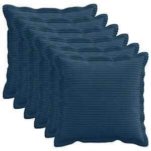 vidaXL Diivanipadi 6 tk HOUTEN Tumesinine 30 x 30 cm manchester