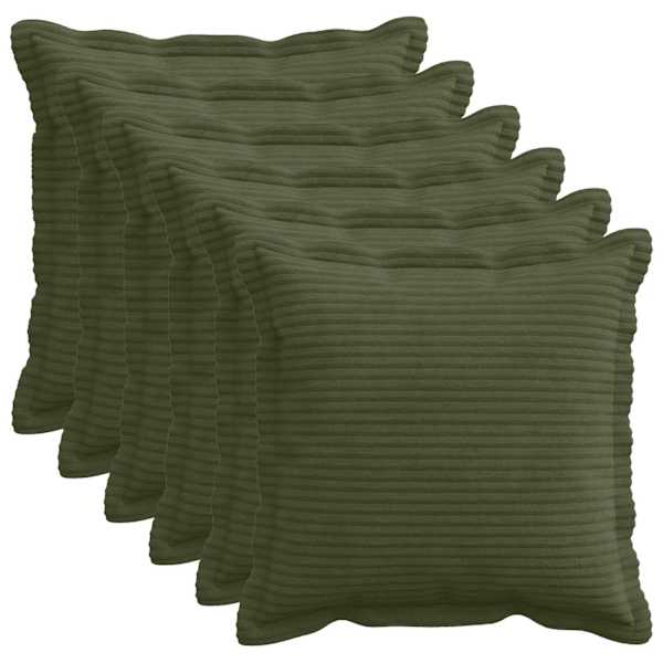 vidaXL Diivanipadi 6 tk HOUTEN Roheline 30 x 30 cm manchester
