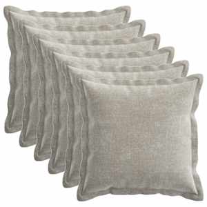 vidaXL Diivanipadi 6 tk HOUTEN Helehall 30 x 30 cm &Scaron;en&uuml;&uuml;lfabric