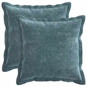 vidaXL Diivanipadi 2 tk HOUTEN Sinine 30 x 30 cm &Scaron;en&uuml;&uuml;lfabric