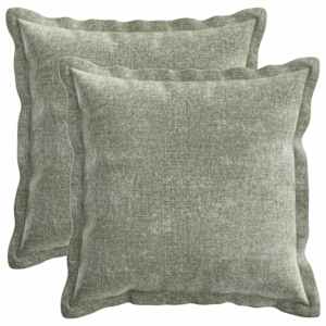 vidaXL Diivanipadi 2 tk HOUTEN Roheline 30 x 30 cm &Scaron;en&uuml;&uuml;lfabric
