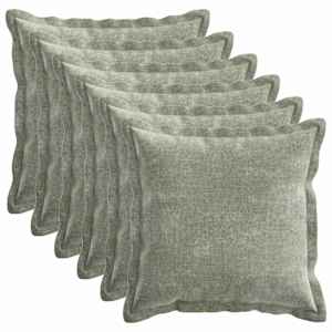 vidaXL Diivanipadi 6 tk HOUTEN Roheline 30 x 30 cm &Scaron;en&uuml;&uuml;lfabric