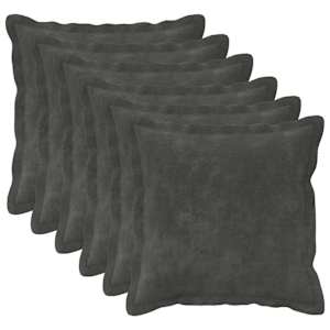 vidaXL Diivanipadi 6 tk HOUTEN Antratsiit 30 x 30 cm Mikrofliis