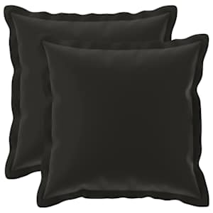vidaXL Diivanipadi 2 tk HOUTEN Must 30 x 30 cm Pol&uuml;ester