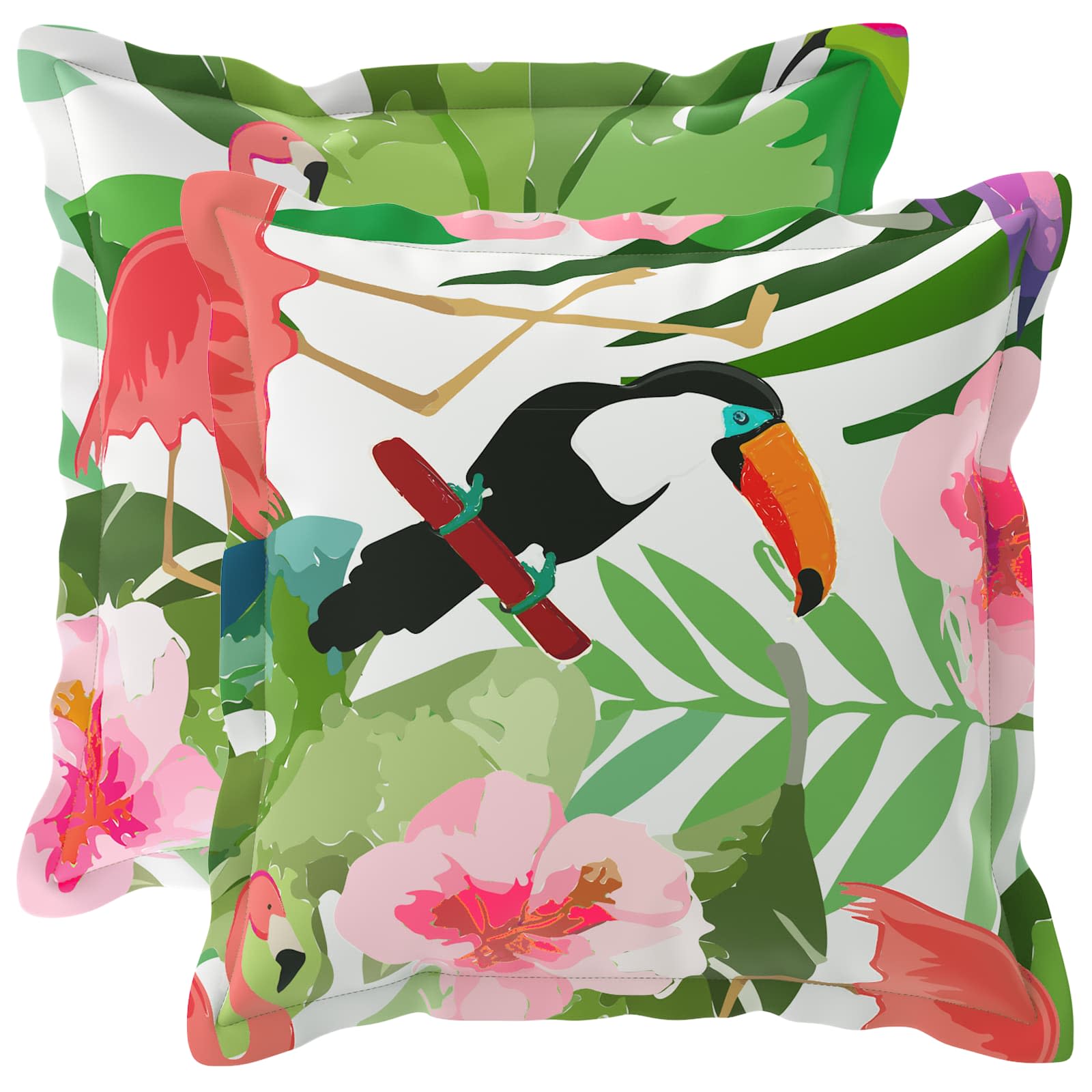 vidaXL Poťah na podložku 2 ks HOUTEN Viacfarebný 30 x 30 cm Polyester