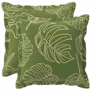 vidaXL Diivanipadi 2 tk HOUTEN Lehe Kujundus 30 x 30 cm Pol&uuml;ester