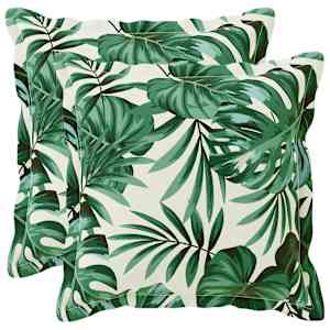 vidaXL Diivanipadi 2 tk HOUTEN Lehe muster 30 x 30 cm Pol&uuml;ester