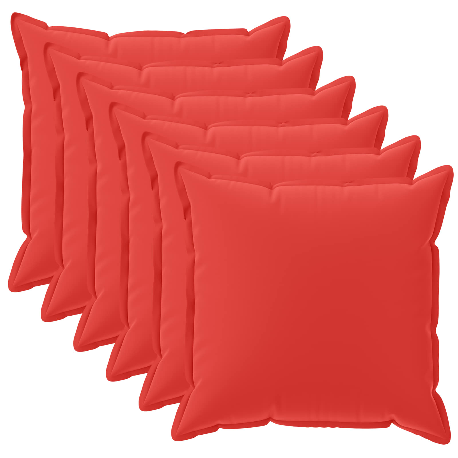 Kussensloop 6 st HOUTEN Rood 30 x 30 cm Polyester image 1