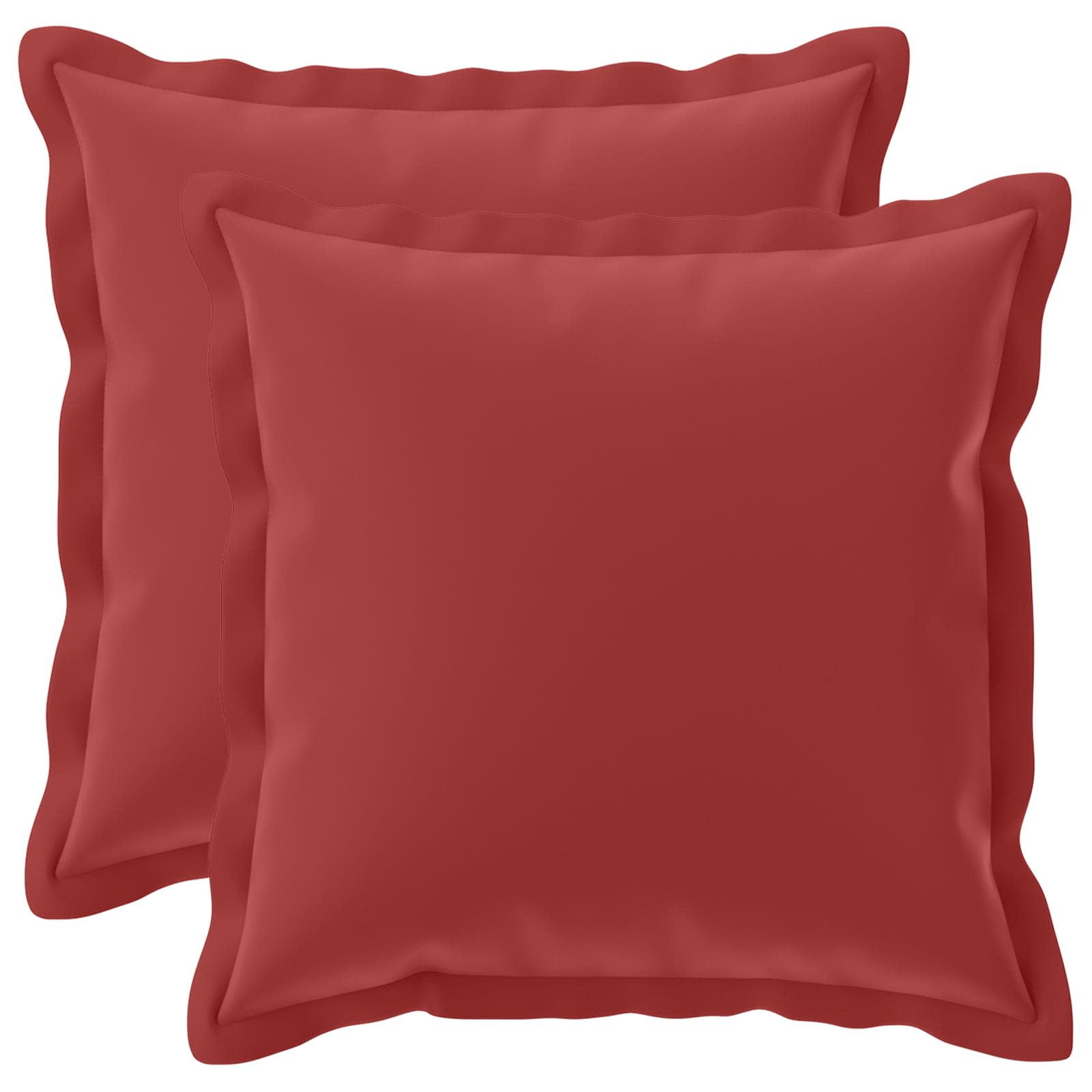 Kussensloop 2 st HOUTEN Wijnrood 30 x 30 cm Polyester image 1