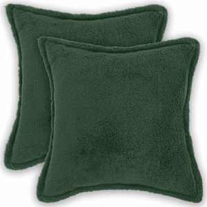 vidaXL Diivanipadi 2 pcs HOUTEN Tumeroheline 30 x 30 cm Boucl&eacute;