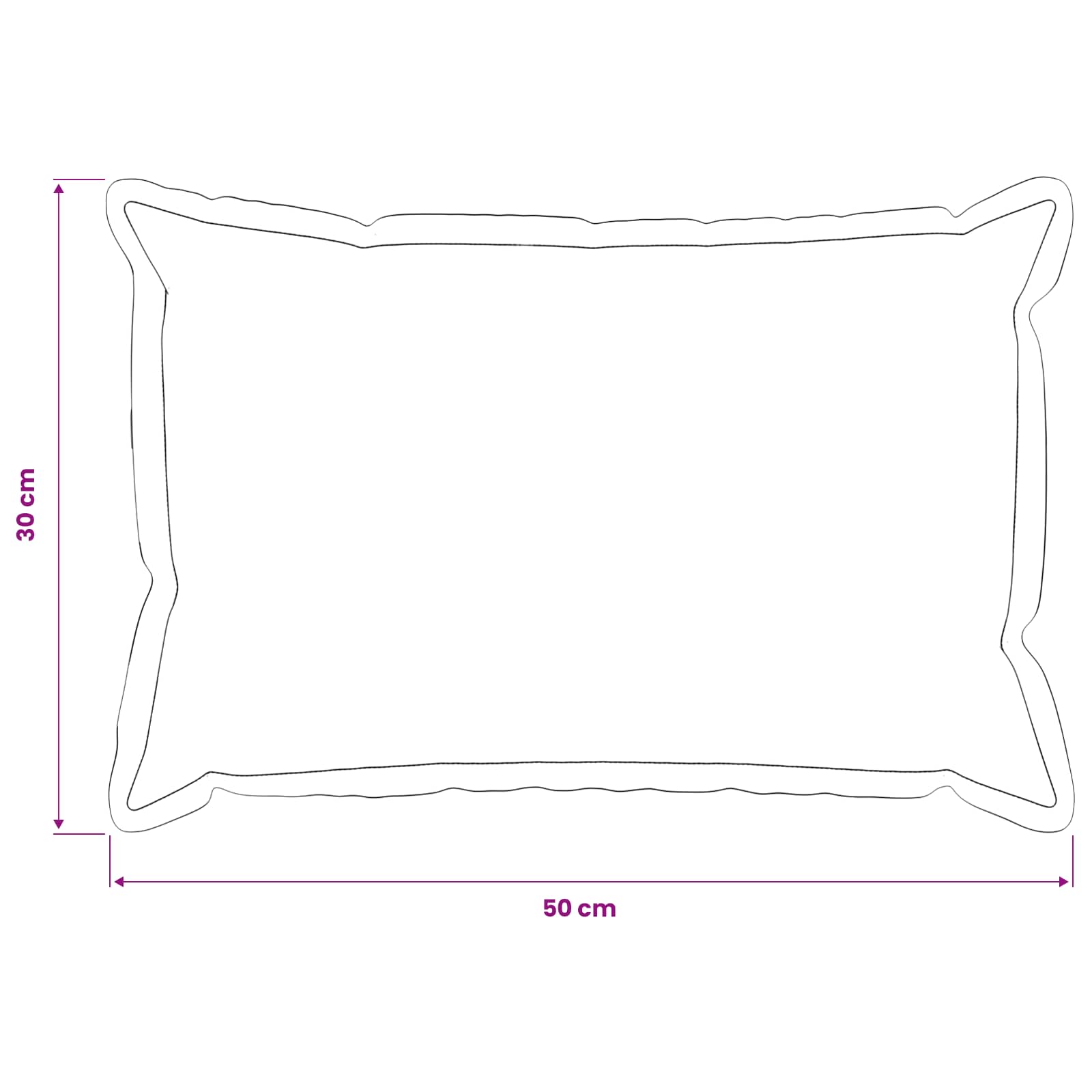 Kussensloop 2 pcs HOUTEN Zwart 30 x 50 cm Faux Linnen image 8