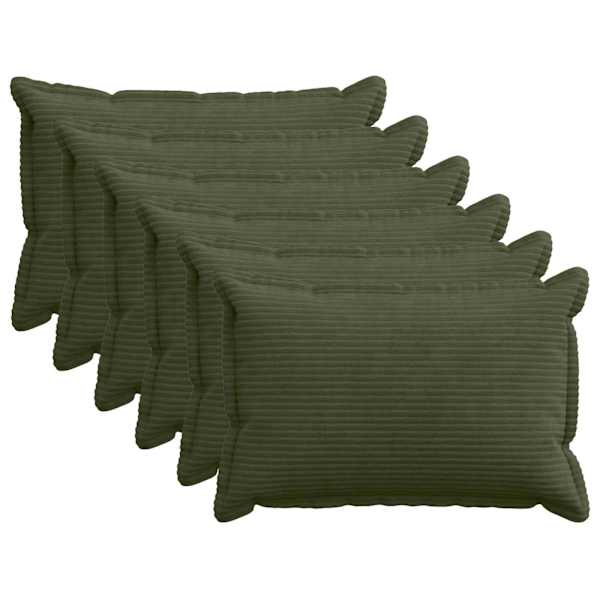 vidaXL Diivanipadi 6 tk HOUTEN Roheline 30 x 50 cm manchester