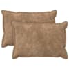 vidaXL Diivanipadi 2 pcs HOUTEN Pruunikashall 30 x 50 cm Mikrofliis