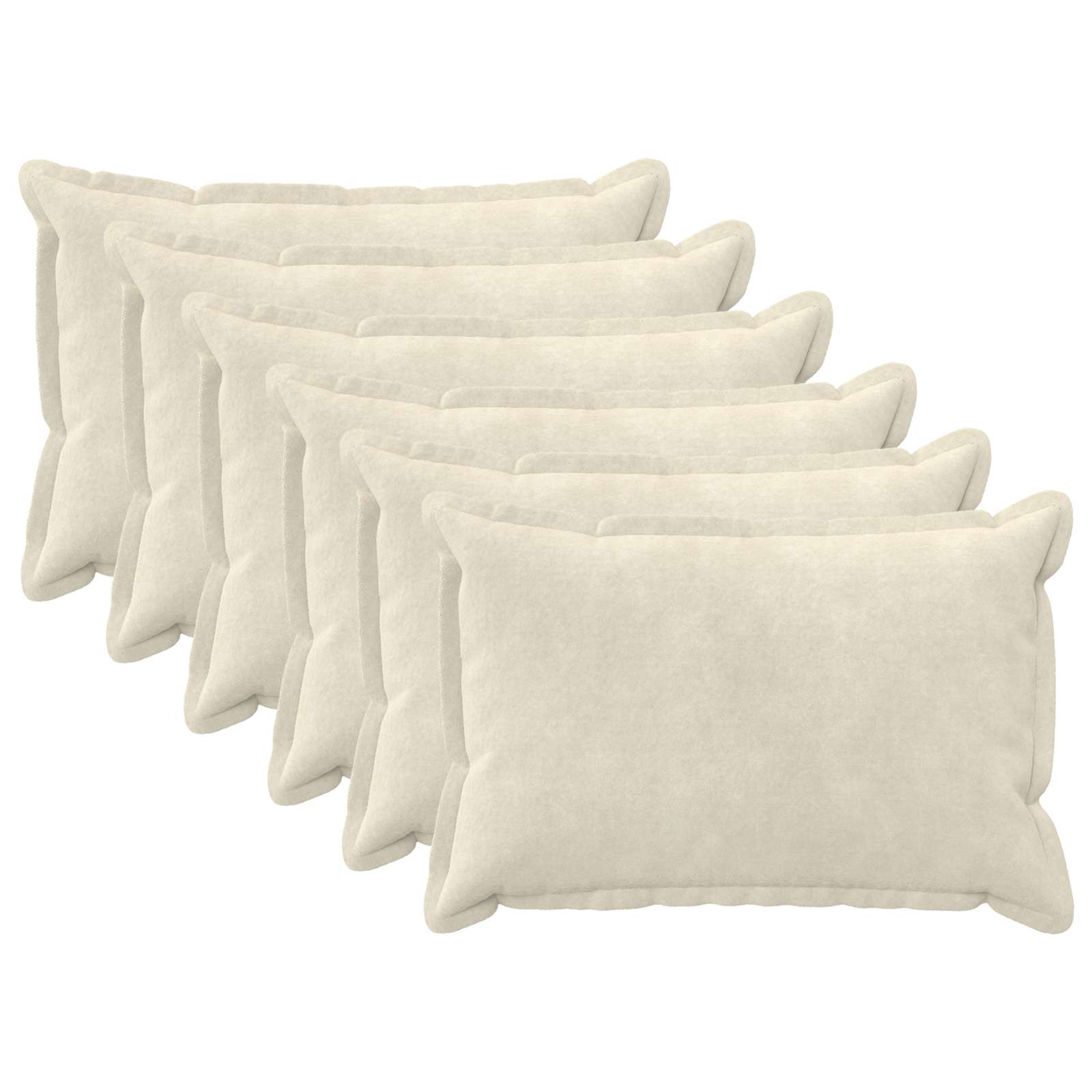 vidaXL Povlak na polštář 6 pcs HOUTEN Krémová 30 x 50 cm