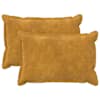 vidaXL Diivanipadi 2 pcs HOUTEN Kollane 30 x 50 cm Mikrofliis