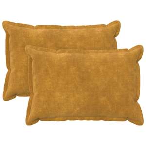 vidaXL Diivanipadi 2 pcs HOUTEN Kollane 30 x 50 cm Mikrofliis