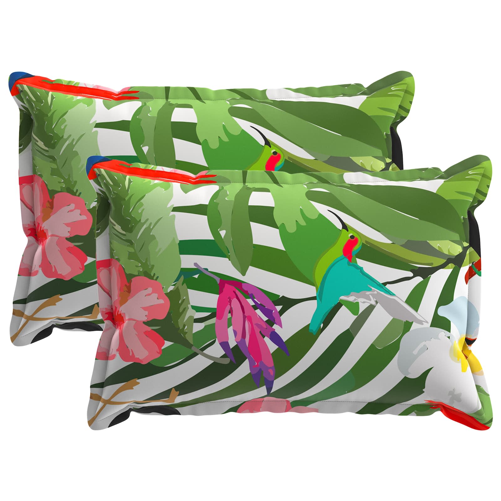 Kussensloop 2 st HOUTEN Zwart 30 x 50 cm Polyester image 1