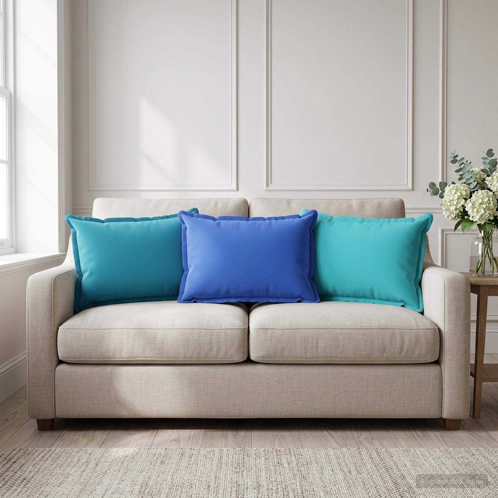 vidaXL Pudebetræk 2 stk. HOUTEN Turkis 40 x 60 cm Polyester