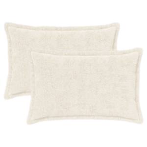 vidaXL Diivanipadi 2 tk HOUTEN Valge 30 x 50 cm Vale k&uuml;&uuml;liku