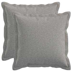 vidaXL Diivanipadi 2 pcs HOUTEN Pilvine hall 35 x 35 cm Kunstlinen
