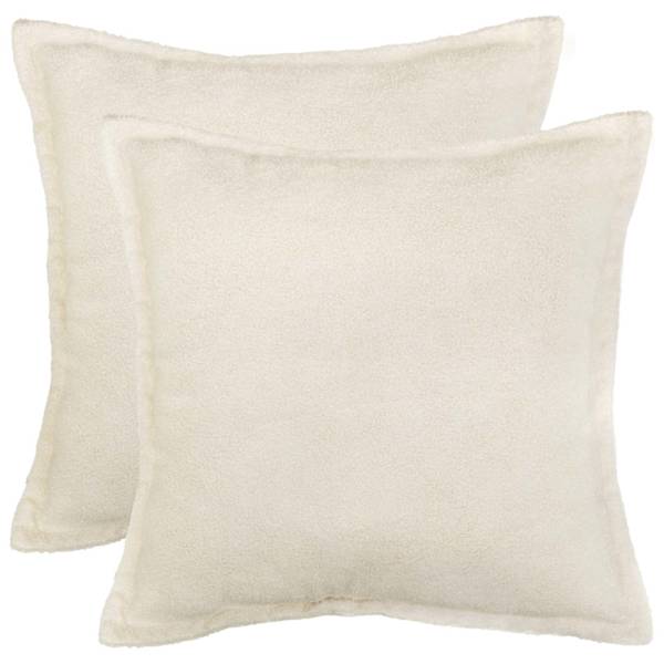 vidaXL Diivanipadi 2 pcs HOUTEN Kreemjas 35 x 35 cm Boucl&eacute;