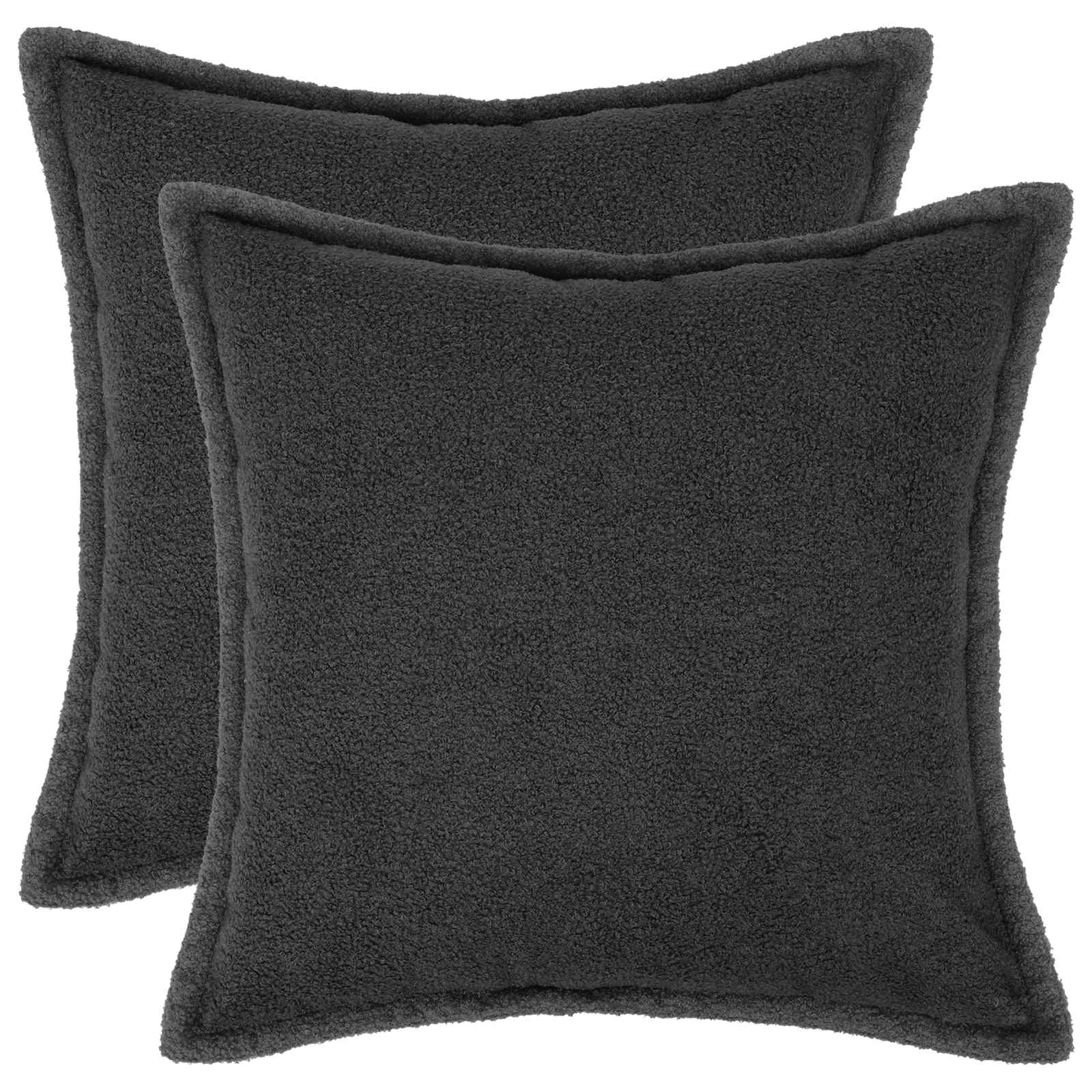 Kussensloop 2 pcs HOUTEN Donkergrijs 35 x 35 cm Bouclé image 1