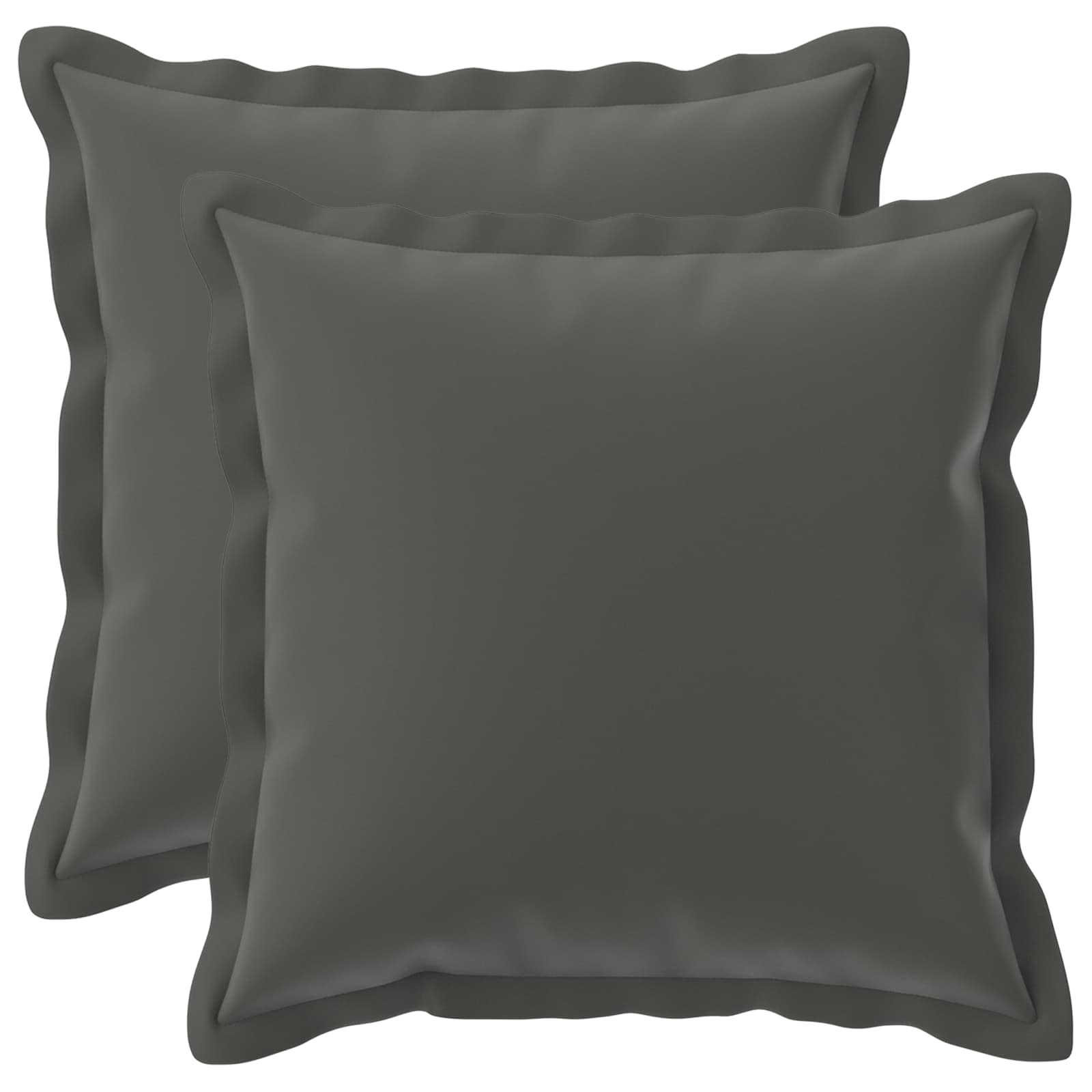 Kussensloop 2 st HOUTEN Antraciet 35 x 35 cm Polyester image 1