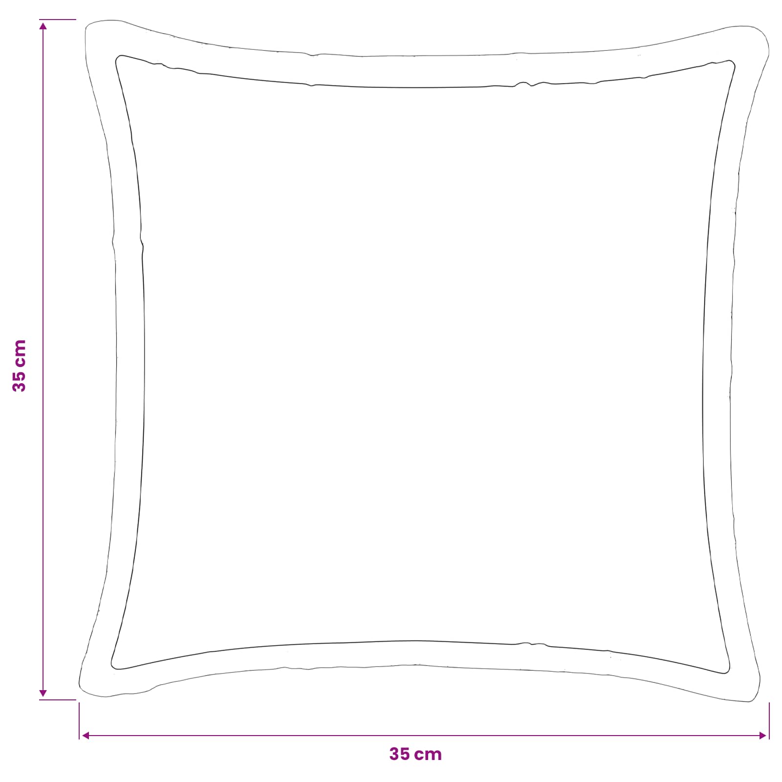 Kussensloop 2 pcs HOUTEN Zwart 35 x 35 cm Flanel image 8