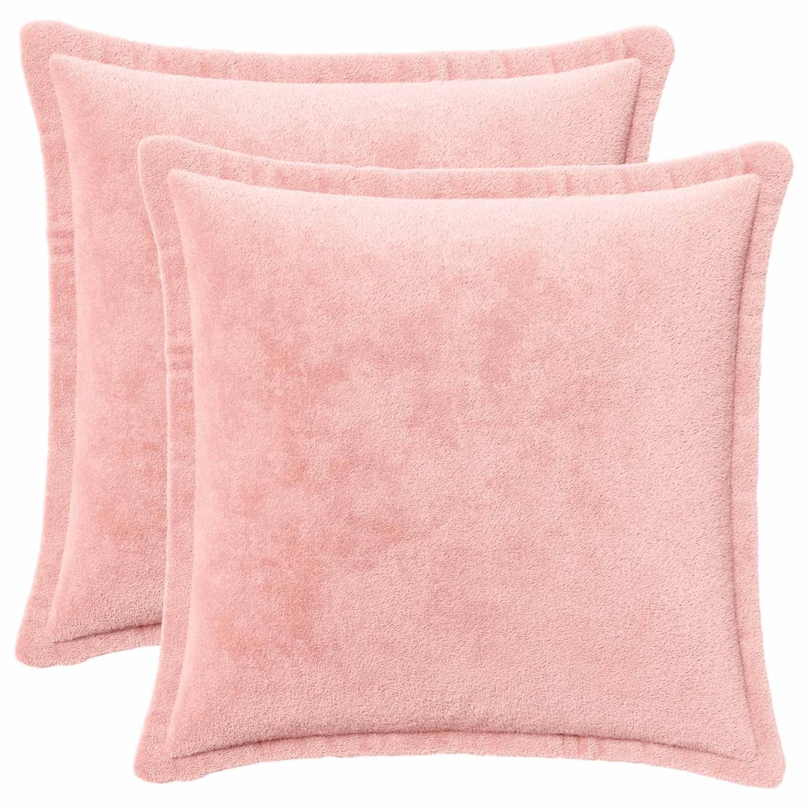 vidaXL Poťah na podložku 2 ks HOUTEN Ružová 35 x 35 cm Flanel