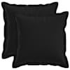vidaXL Diivanipadi 2 pcs HOUTEN Must 40 x 40 cm Kunstlinen
