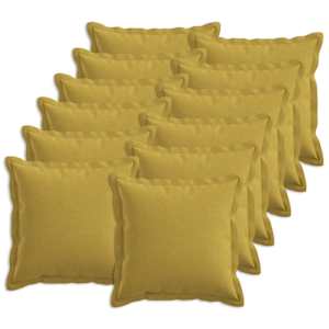 vidaXL Diivanipadi 12 tk HOUTEN Hele roheline 40 x 40 cm Kunstlinen