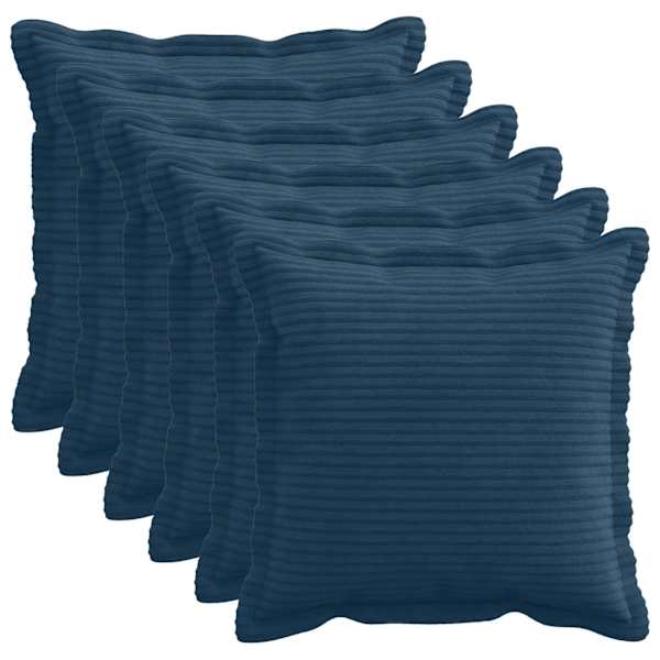 vidaXL Diivanipadi 6 tk HOUTEN Tumesinine 40 x 40 cm manchester