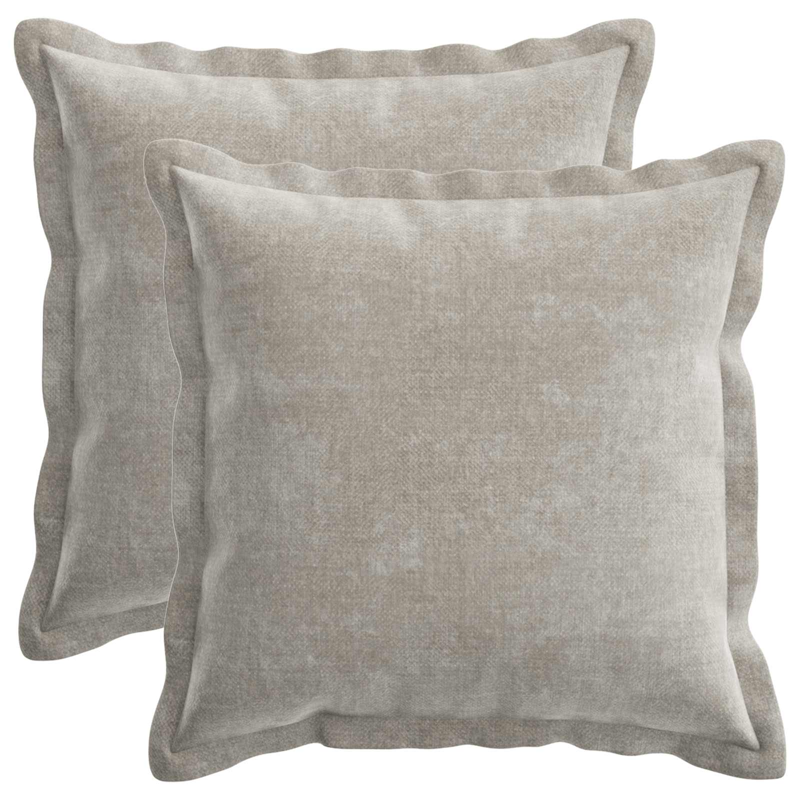 vidaXL Husă pentru pernă 2 pcs HOUTEN Gri deschis 40 x 40 cm