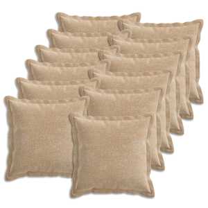 vidaXL Diivanipadi 12 tk HOUTEN Pruunikashall 40 x 40 cm &Scaron;en&uuml;&uuml;lfabric