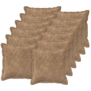 vidaXL Diivanipadi 12 tk HOUTEN Pruunikashall 40 x 40 cm Mikrofliis