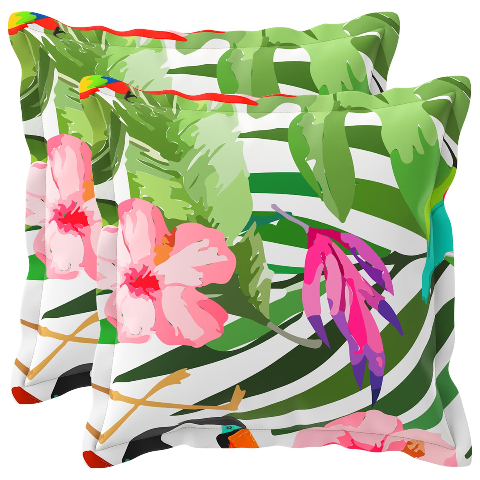 Kussensloop 2 st HOUTEN Zwart 40 x 40 cm Polyester image 1