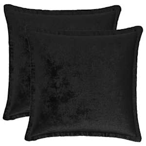 vidaXL Diivanipadi 2 pcs HOUTEN Must 40 x 40 cm Flanell